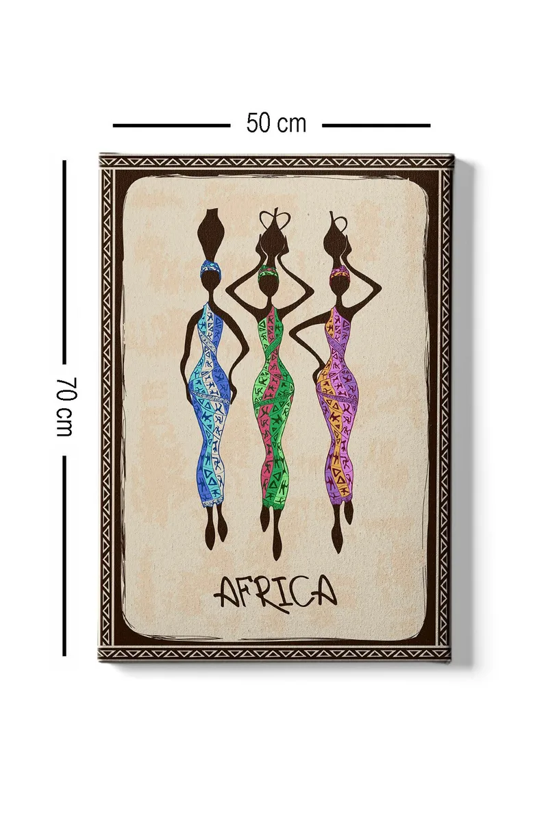 Dekorativ Canvasbillede 50x70 cm - Flerfarvet - Boligtilbehør - Billeder & kunst - Billeder på lærred