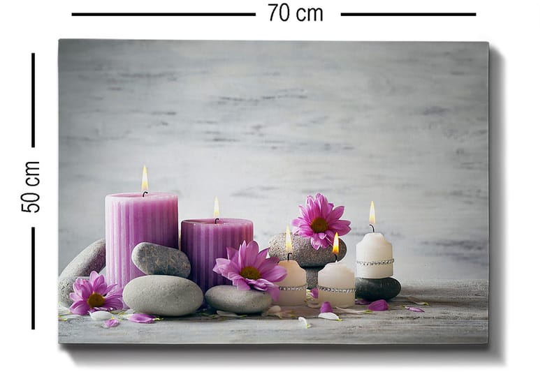 Dekorativ Canvasbillede 50x70 cm - Flerfarvet - Boligtilbehør - Billeder & kunst - Billeder på lærred