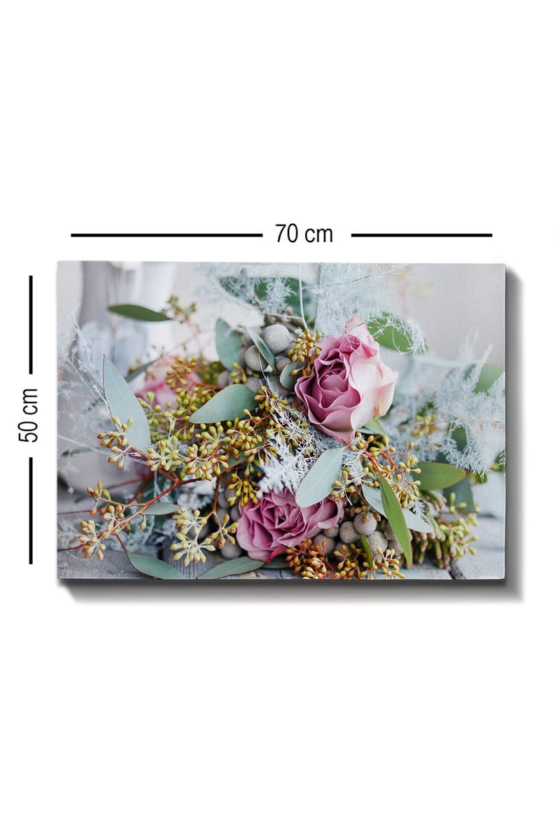 Dekorativ Canvasbillede 50x70 cm - Flerfarvet - Boligtilbehør - Billeder & kunst - Billeder på lærred