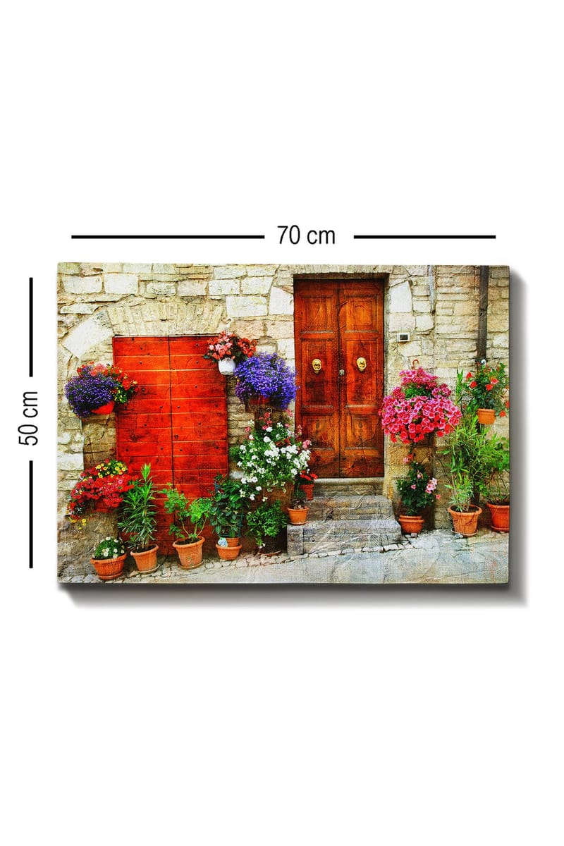 Dekorativ Canvasbillede 50x70 cm - Flerfarvet - Boligtilbehør - Billeder & kunst - Billeder på lærred