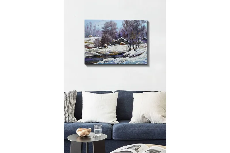 Dekorativ Canvasbillede 50x70 cm - Flerfarvet - Boligtilbehør - Billeder & kunst - Billeder på lærred