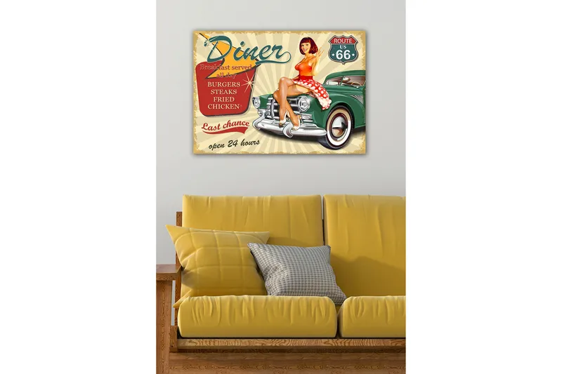 Dekorativ Canvasbillede 50x70 cm, Flerfarvet