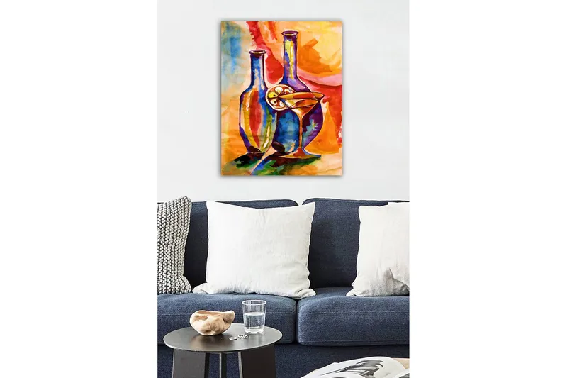 Dekorativ Canvasbillede 50x70 cm - Flerfarvet - Boligtilbehør - Billeder & kunst - Billeder på lærred