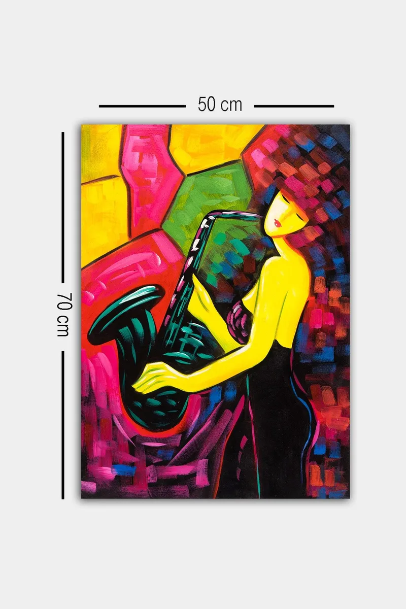 Dekorativ Canvasbillede 50x70 cm - Flerfarvet - Boligtilbehør - Billeder & kunst - Billeder på lærred