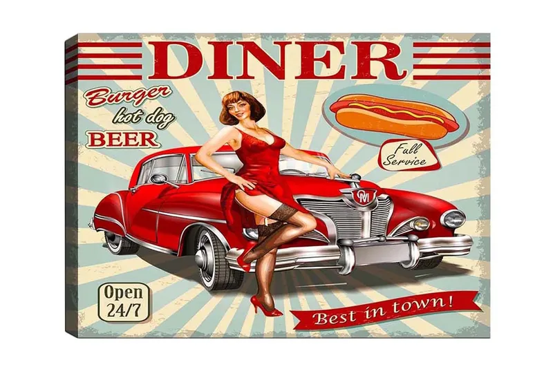 Dekorativ Canvasbillede 50x70 cm, Flerfarvet