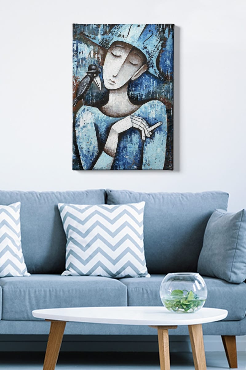 Dekorativ Canvasbillede 50x70 cm - Flerfarvet - Boligtilbehør - Billeder & kunst - Billeder på lærred