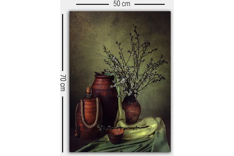 Dekorativ Canvasbillede 50x70 cm - Flerfarvet - Boligtilbehør - Billeder & kunst - Billeder på lærred