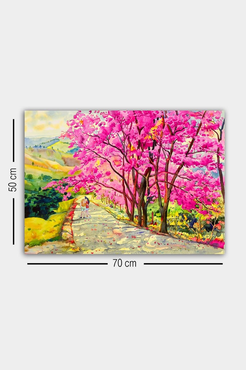 Dekorativ Canvasbillede 50x70 cm - Flerfarvet - Boligtilbehør - Billeder & kunst - Billeder på lærred