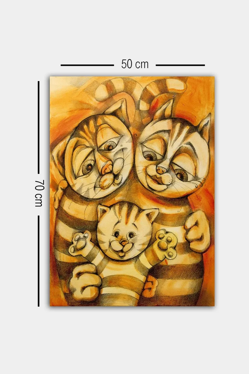 Dekorativ Canvasbillede 50x70 cm - Flerfarvet - Boligtilbehør - Billeder & kunst - Billeder på lærred