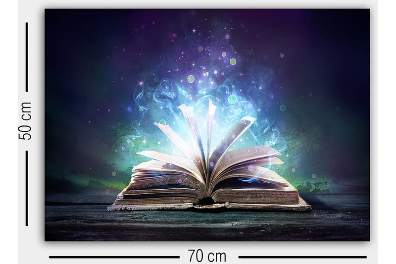 Dekorativ Canvasbillede 50x70 cm - Flerfarvet - Boligtilbehør - Billeder & kunst - Billeder på lærred