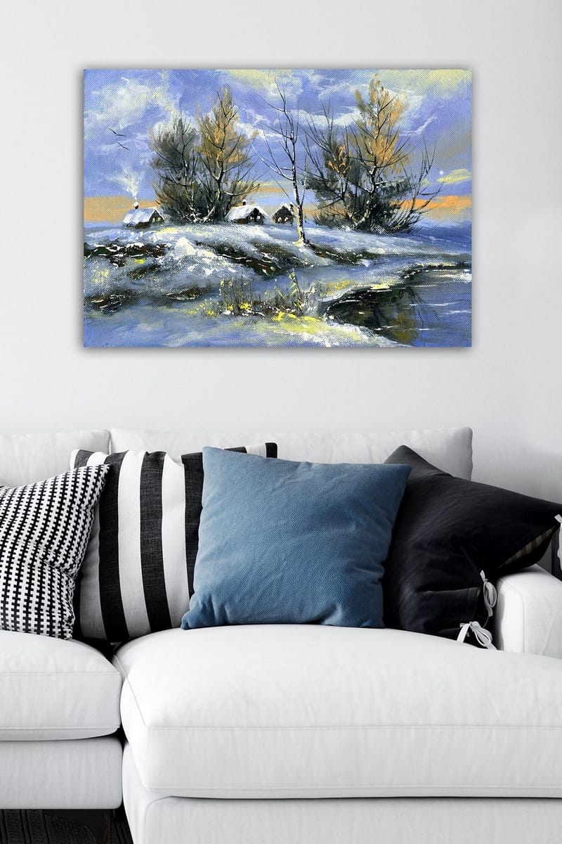 Dekorativ Canvasbillede 50x70 cm - Flerfarvet - Boligtilbehør - Billeder & kunst - Billeder på lærred