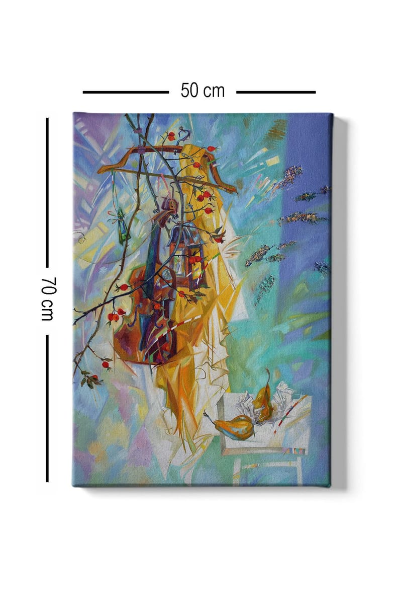 Dekorativ Canvasbillede 50x70 cm - Flerfarvet - Boligtilbehør - Billeder & kunst - Billeder på lærred