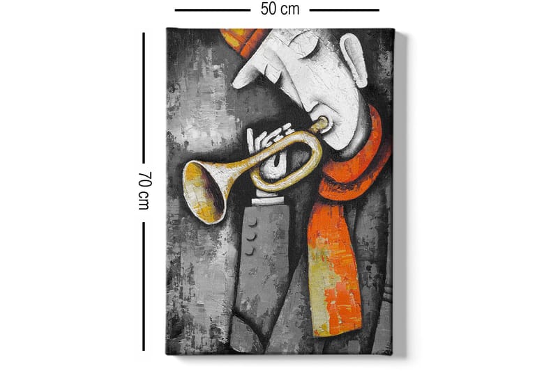 Dekorativ Canvasbillede 50x70 cm - Flerfarvet - Boligtilbehør - Billeder & kunst - Billeder på lærred