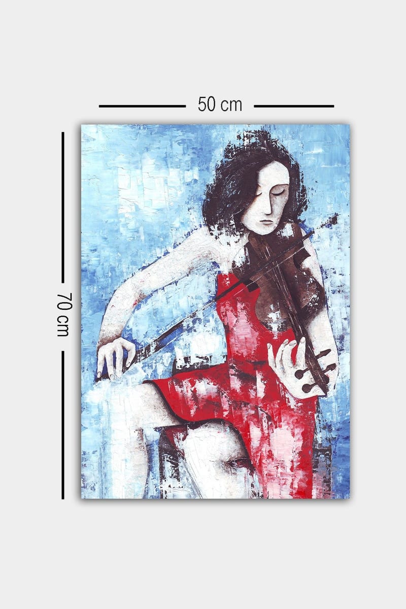 Dekorativ Canvasbillede 50x70 cm - Flerfarvet - Boligtilbehør - Billeder & kunst - Billeder på lærred