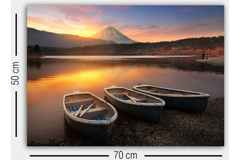 Dekorativ Canvasbillede 50x70 cm - Flerfarvet - Boligtilbehør - Billeder & kunst - Billeder på lærred