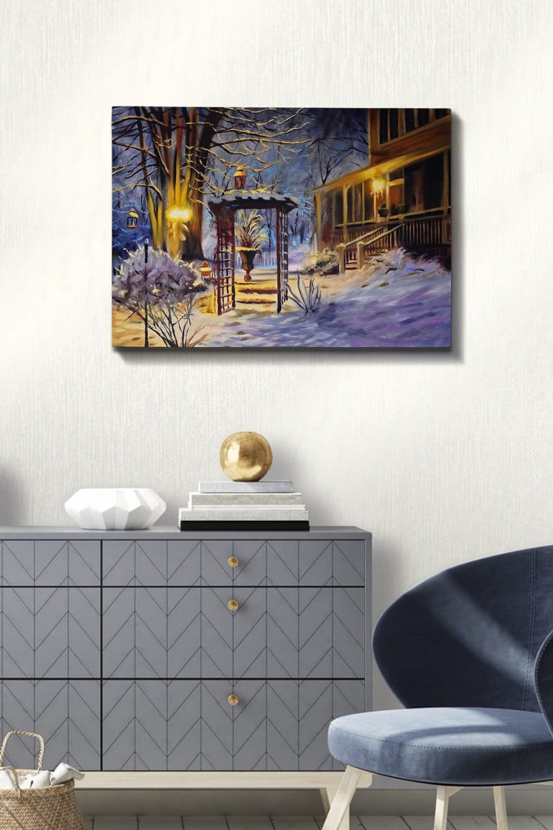 Dekorativ Canvasbillede 50x70 cm - Flerfarvet - Boligtilbehør - Billeder & kunst - Billeder på lærred