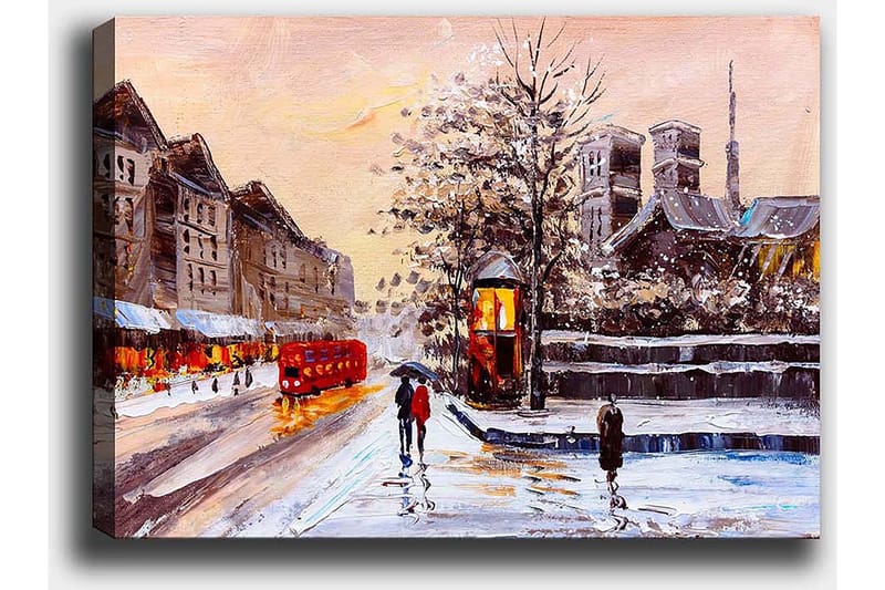 Dekorativ Canvasbillede 50x70 cm - Flerfarvet - Boligtilbehør - Billeder & kunst - Billeder på lærred