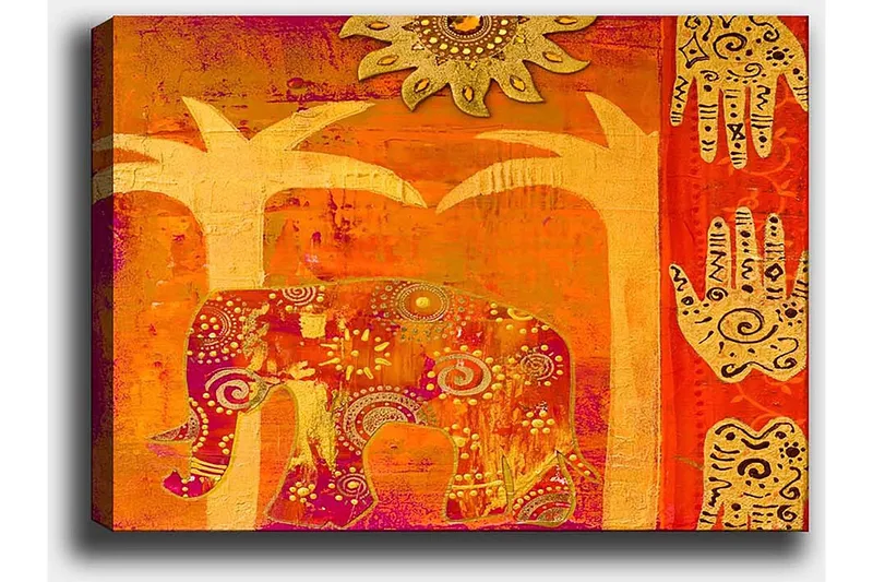 Dekorativ Canvasbillede 50x70 cm - Flerfarvet - Boligtilbehør - Billeder & kunst - Billeder på lærred