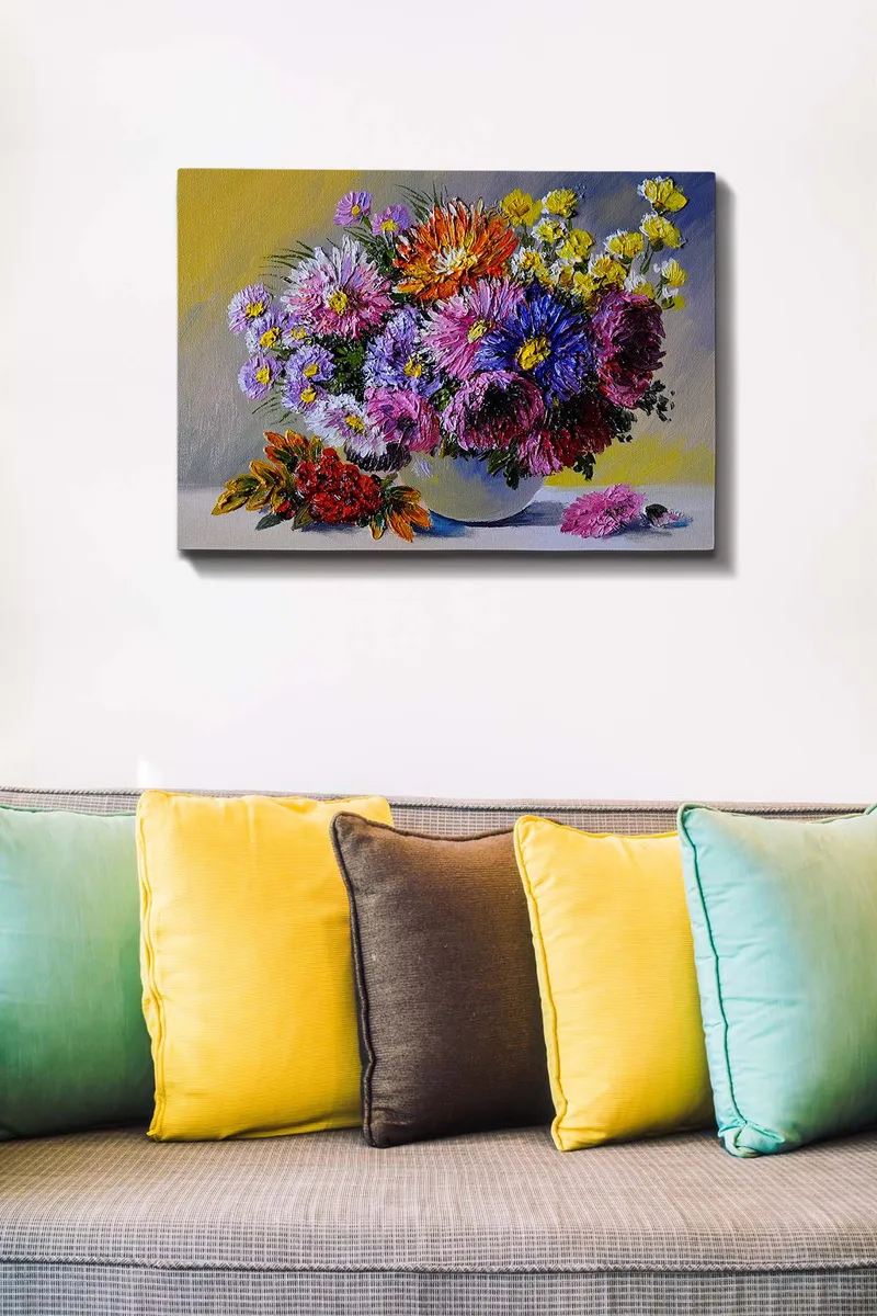 Dekorativ Canvasbillede 50x70 cm - Flerfarvet - Boligtilbehør - Billeder & kunst - Billeder på lærred