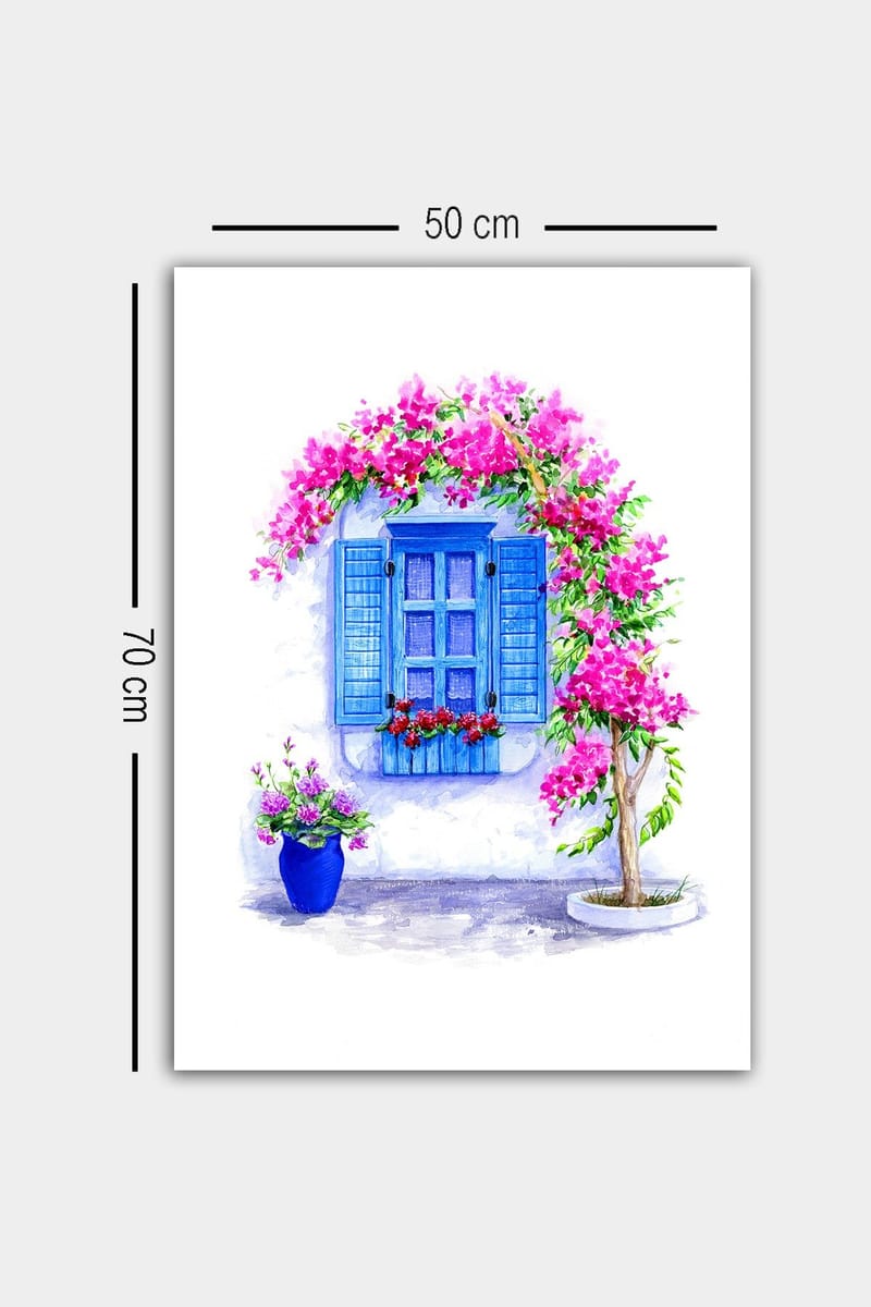 Dekorativ Canvasbillede 50x70 cm - Flerfarvet - Boligtilbehør - Billeder & kunst - Billeder på lærred