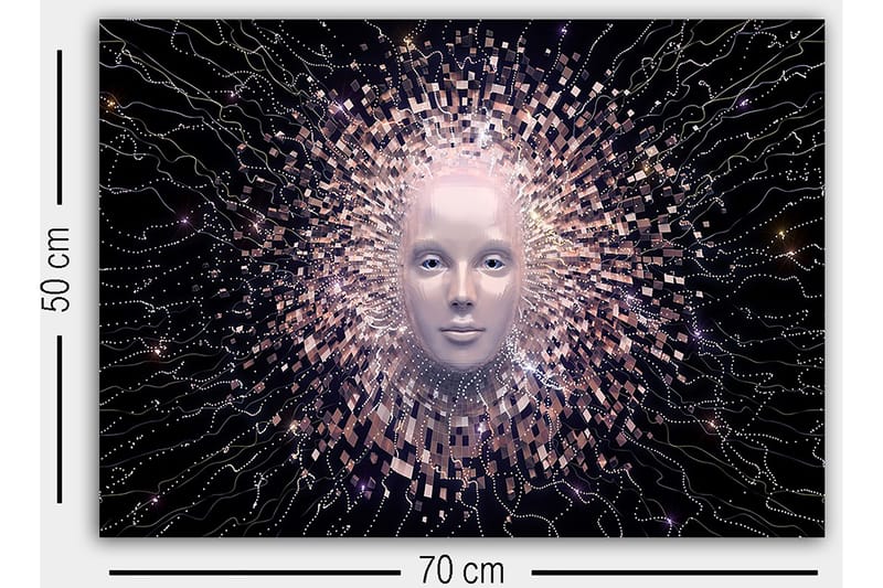 Dekorativ Canvasbillede 50x70 cm - Flerfarvet - Boligtilbehør - Billeder & kunst - Billeder på lærred