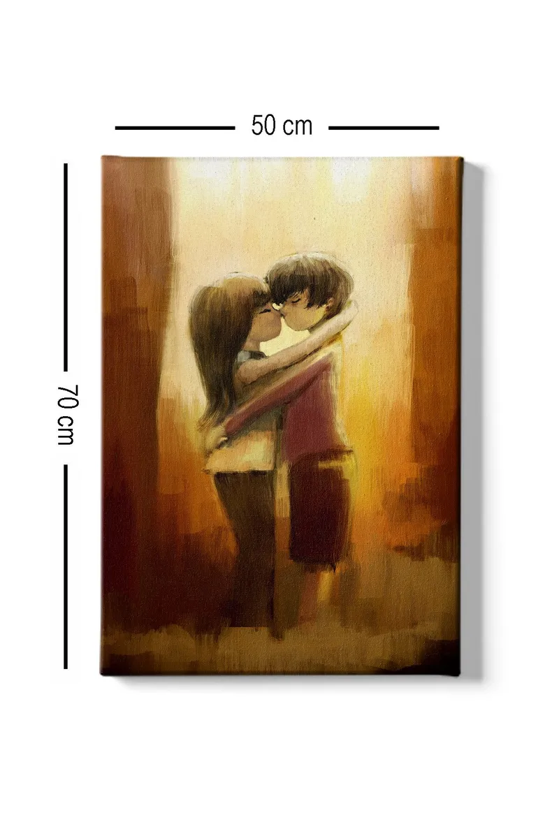 Dekorativ Canvasbillede 50x70 cm - Flerfarvet - Boligtilbehør - Billeder & kunst - Billeder på lærred