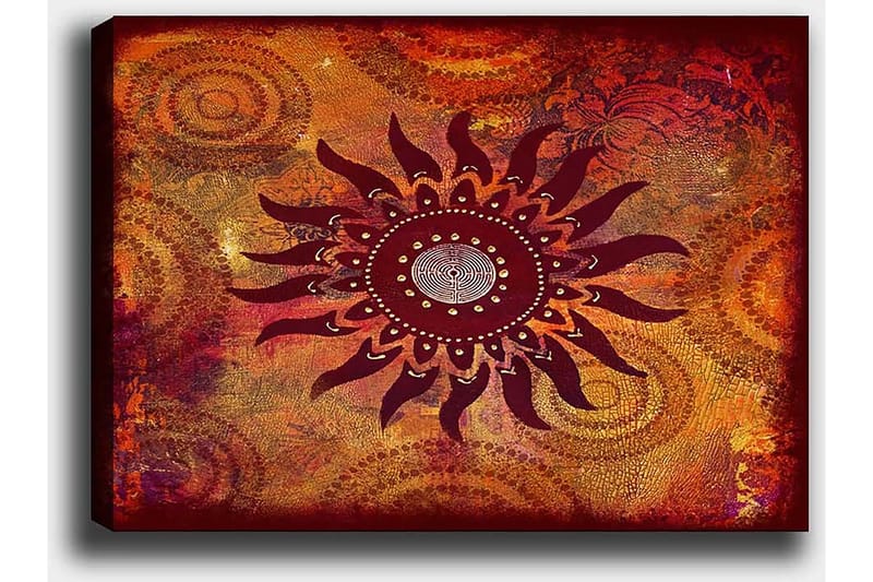 Dekorativ Canvasbillede 50x70 cm - Flerfarvet - Boligtilbehør - Billeder & kunst - Billeder på lærred
