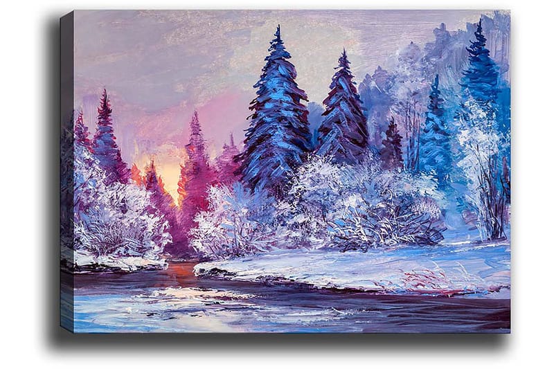 Dekorativ Canvasbillede 50x70 cm - Flerfarvet - Boligtilbehør - Billeder & kunst - Billeder på lærred