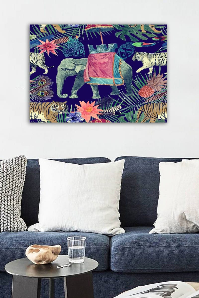 Dekorativ Canvasbillede 50x70 cm - Flerfarvet - Boligtilbehør - Billeder & kunst - Billeder på lærred