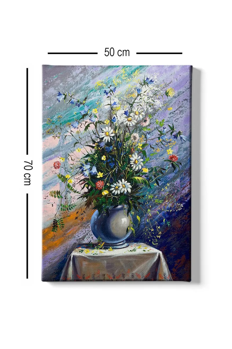 Dekorativ Canvasbillede 50x70 cm - Flerfarvet - Boligtilbehør - Billeder & kunst - Billeder på lærred