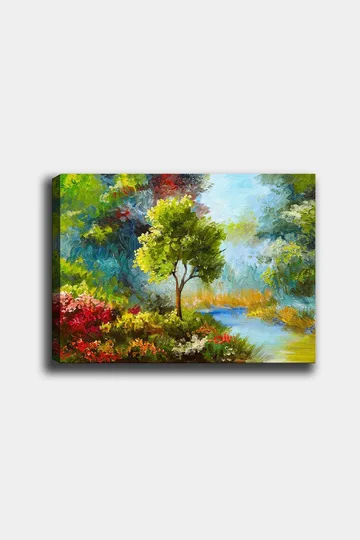 Dekorativ Canvasbillede 50x70 cm - Flerfarvet - Boligtilbehør - Billeder & kunst - Billeder på lærred