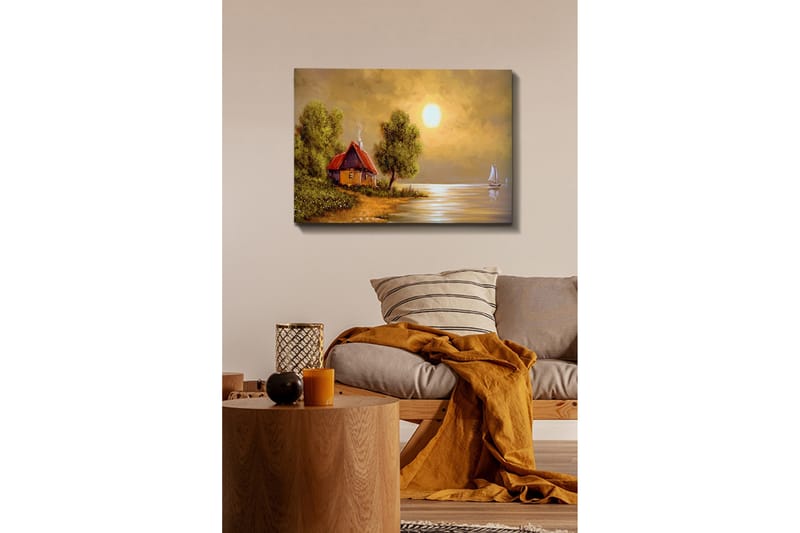 Dekorativ Canvasbillede 50x70 cm - Flerfarvet - Boligtilbehør - Billeder & kunst - Billeder på lærred