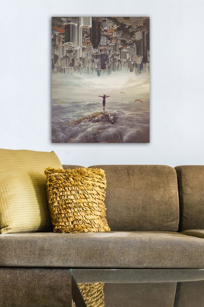 Dekorativ Canvasbillede 50x70 cm - Flerfarvet - Boligtilbehør - Billeder & kunst - Billeder på lærred