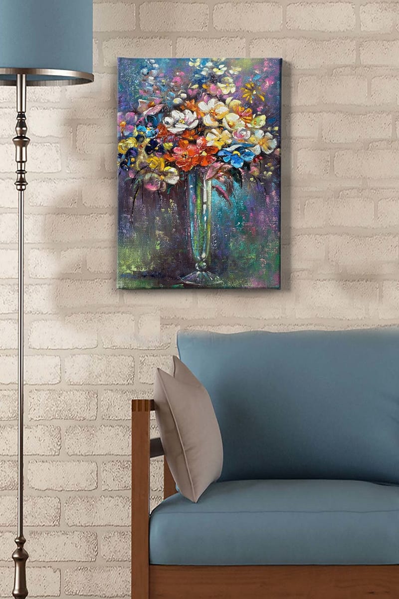 Dekorativ Canvasbillede 50x70 cm - Flerfarvet - Boligtilbehør - Billeder & kunst - Billeder på lærred