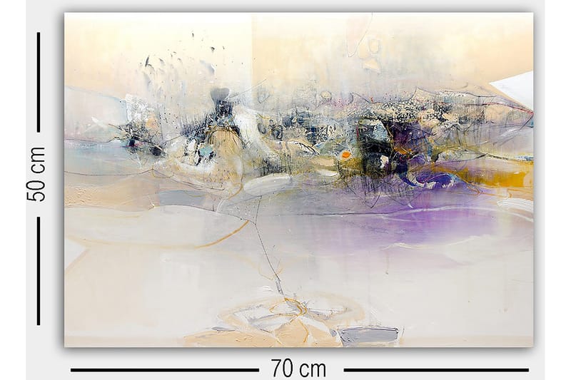 Dekorativ Canvasbillede 50x70 cm - Flerfarvet - Boligtilbehør - Billeder & kunst - Billeder på lærred