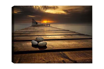 Dekorativ Canvasbillede 50x70 cm - Flerfarvet - Boligtilbehør - Billeder & kunst - Billeder på lærred
