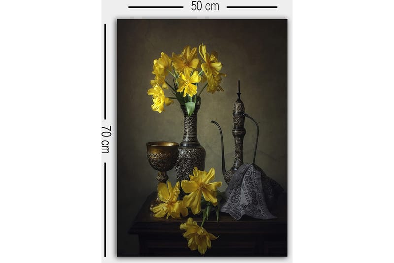 Dekorativ Canvasbillede 50x70 cm - Flerfarvet - Boligtilbehør - Billeder & kunst - Billeder på lærred