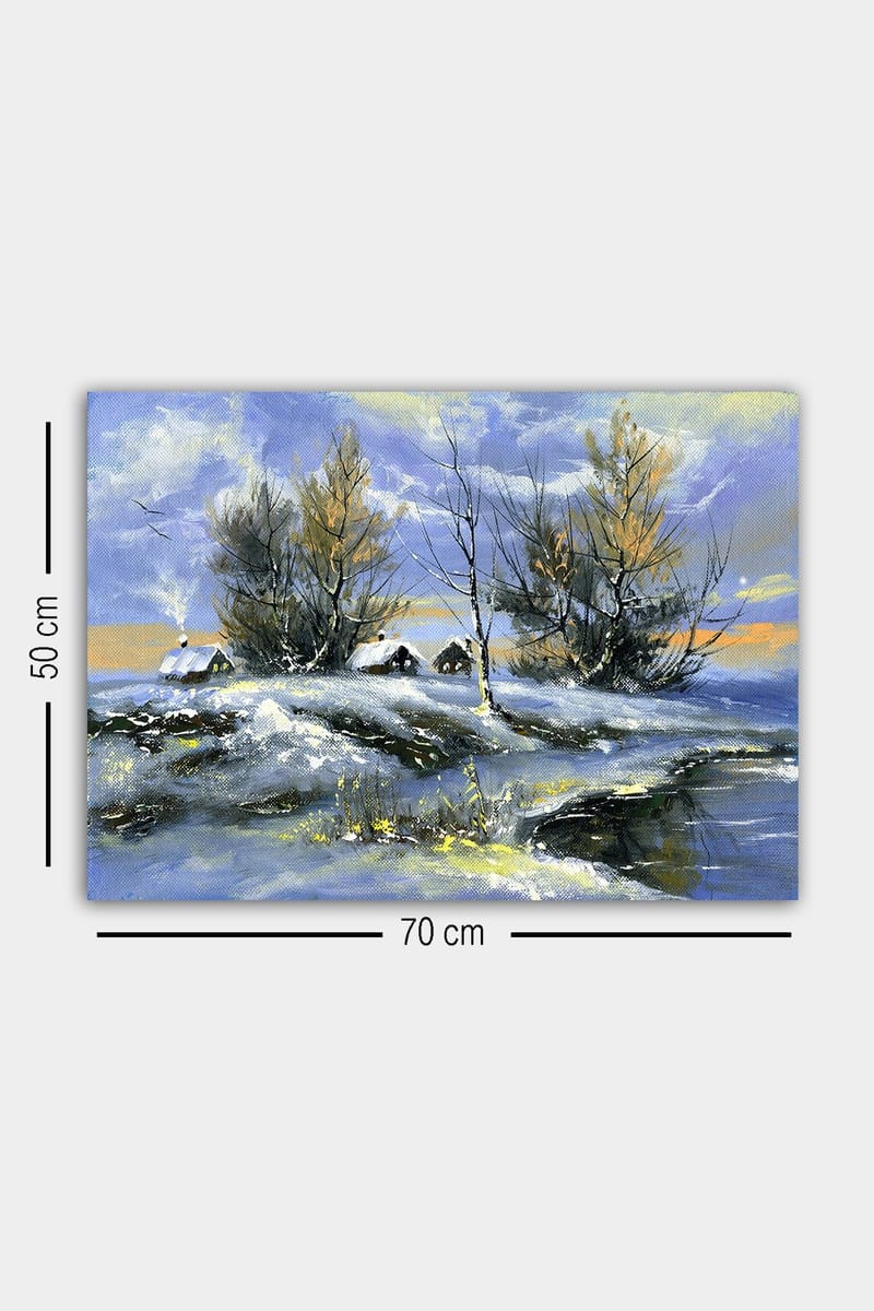 Dekorativ Canvasbillede 50x70 cm - Flerfarvet - Boligtilbehør - Billeder & kunst - Billeder på lærred