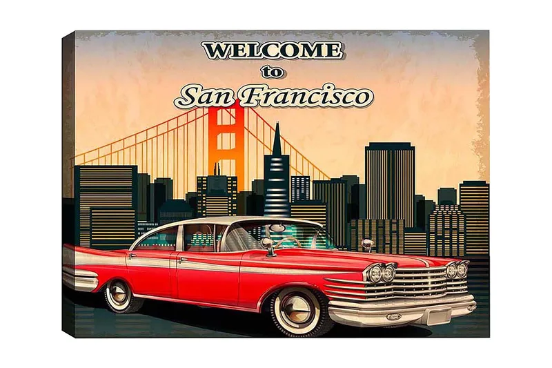 Dekorativ Canvasbillede 50x70 cm, Flerfarvet