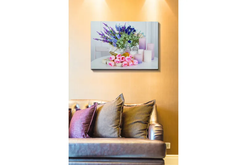 Dekorativ Canvasbillede 50x70 cm - Flerfarvet - Boligtilbehør - Billeder & kunst - Billeder på lærred