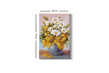 Dekorativ Canvasbillede 50x70 cm - Flerfarvet - Boligtilbehør - Billeder & kunst - Billeder på lærred