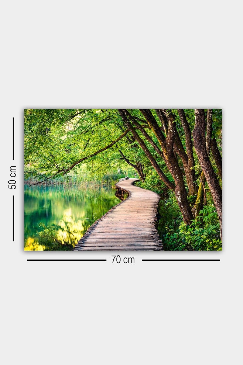 Dekorativ Canvasbillede 50x70 cm - Flerfarvet - Boligtilbehør - Billeder & kunst - Billeder på lærred