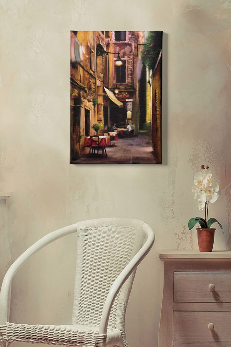 Dekorativ Canvasbillede 50x70 cm - Flerfarvet - Boligtilbehør - Billeder & kunst - Billeder på lærred