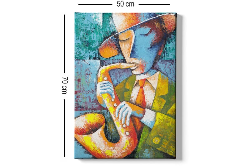 Dekorativ Canvasbillede 50x70 cm - Flerfarvet - Boligtilbehør - Billeder & kunst - Billeder på lærred