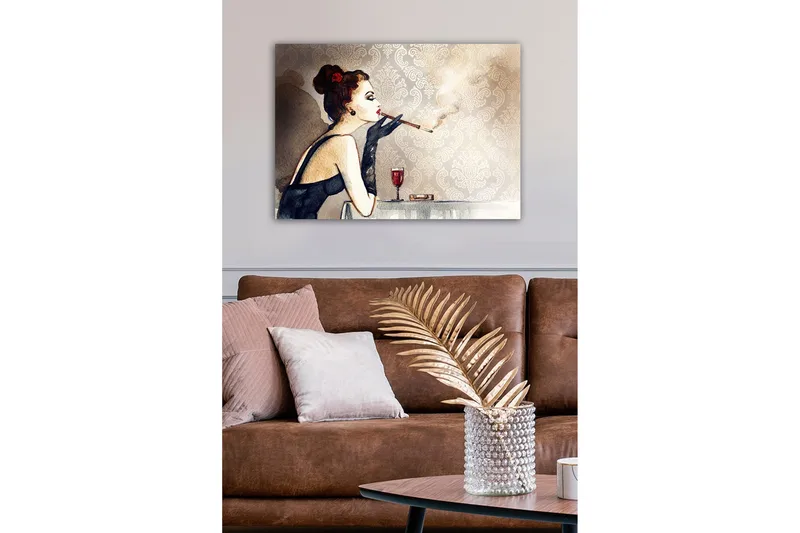 Dekorativ Canvasbillede 50x70 cm - Flerfarvet - Boligtilbehør - Billeder & kunst - Billeder på lærred