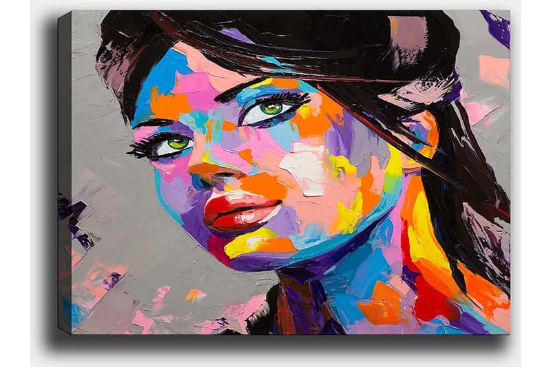 Dekorativ Canvasbillede 50x70 cm - Flerfarvet - Boligtilbehør - Billeder & kunst - Billeder på lærred