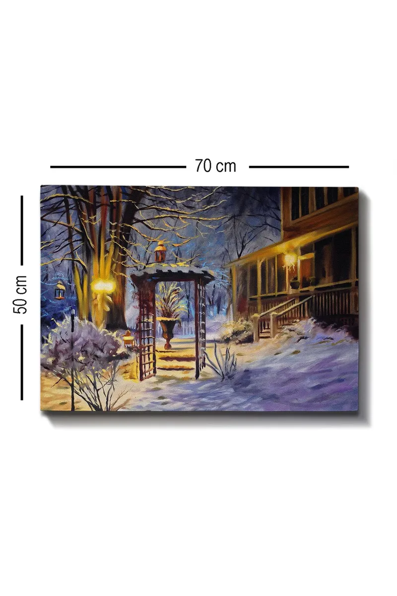 Dekorativ Canvasbillede 50x70 cm - Flerfarvet - Boligtilbehør - Billeder & kunst - Billeder på lærred