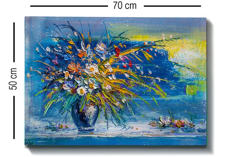Dekorativ Canvasbillede 50x70 cm - Flerfarvet - Boligtilbehør - Billeder & kunst - Billeder på lærred
