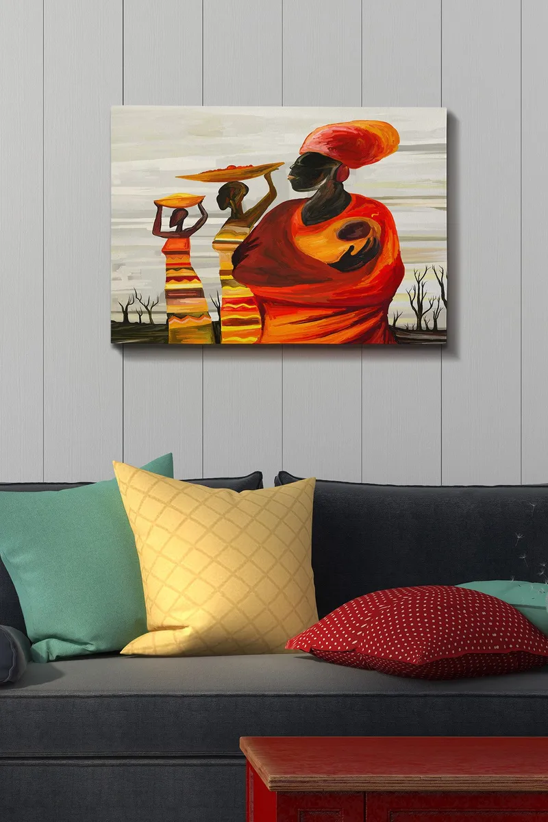 Dekorativ Canvasbillede 50x70 cm - Flerfarvet - Boligtilbehør - Billeder & kunst - Billeder på lærred