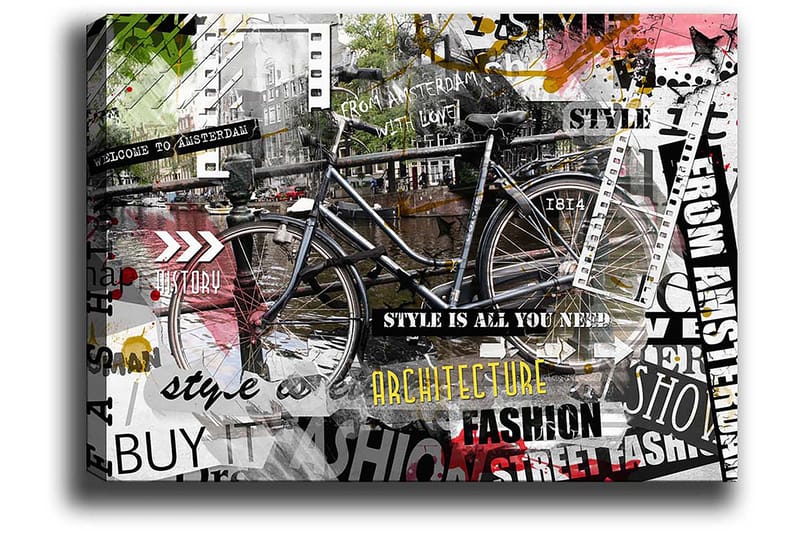 Dekorativ Canvasbillede 50x70 cm - Flerfarvet - Boligtilbehør - Billeder & kunst - Billeder på lærred